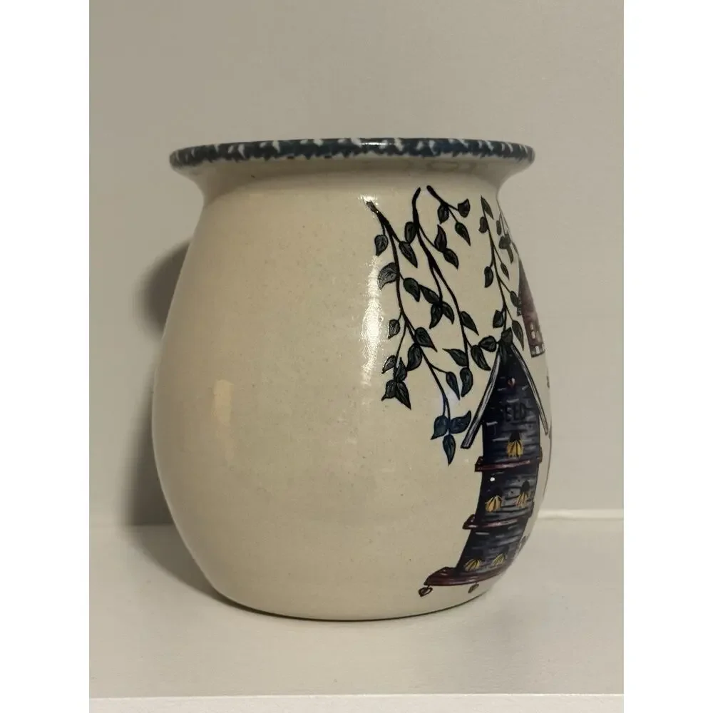 Vintage Cottagecore Crockery Vase Home and Garden Party Birdhouse